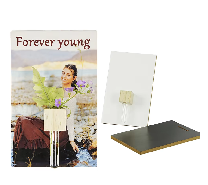 Sublimation Flower Holder MDF Photo Frame Gifts for love