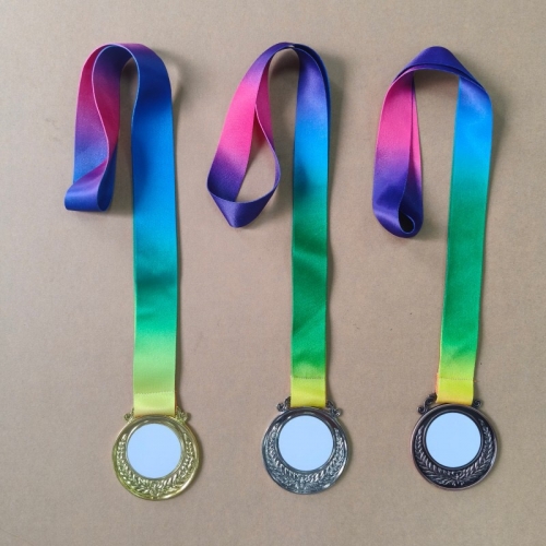 Gold Silver Copper Sublimation Medal
