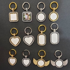 Diamond Sublimation Keyrings