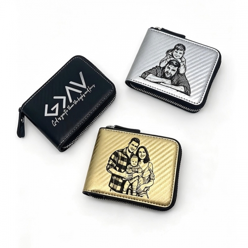 Laser Engraving Leather Wallets