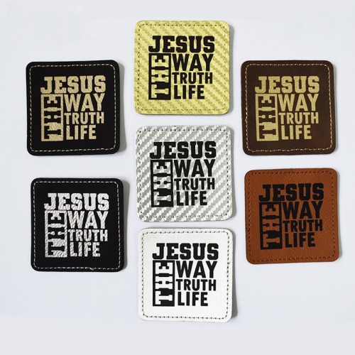 Laser Engraving PU Cap Hat Patches
