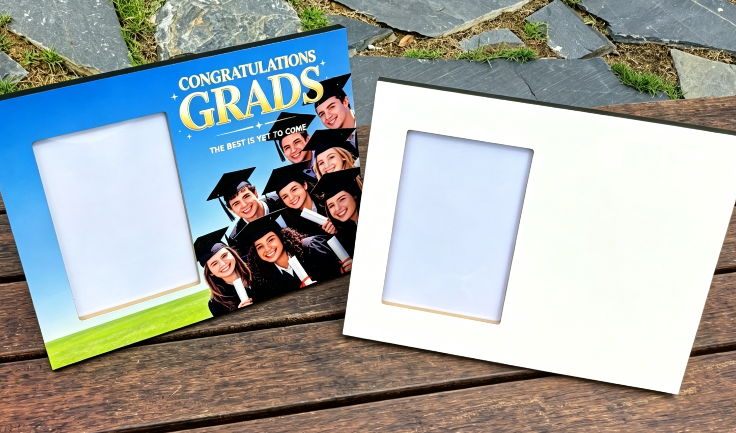Sublimation MDF 12mm Thick Window Frame Graduation Season Christmas Decoration Display