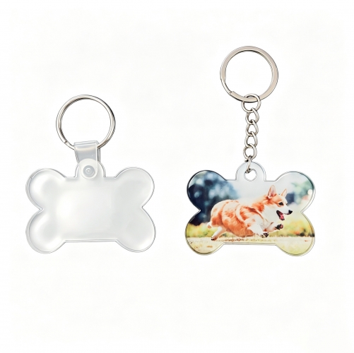 Sublimation Acrylic Bone Keychain