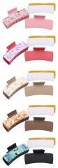 Sublimation Leather Hair Claw Clips