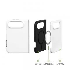 3D Magsafe 2 in  1 Sublimation Coated Phone Case for iphone 18 fold